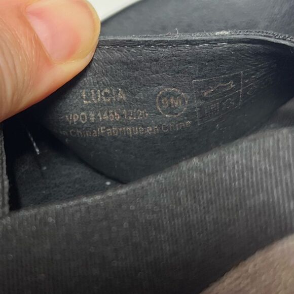 Cougar Lucia Bicolor Slip-On Sporty Leather Sandals in Black and Silver Gray 9M - Picture 9 of 11